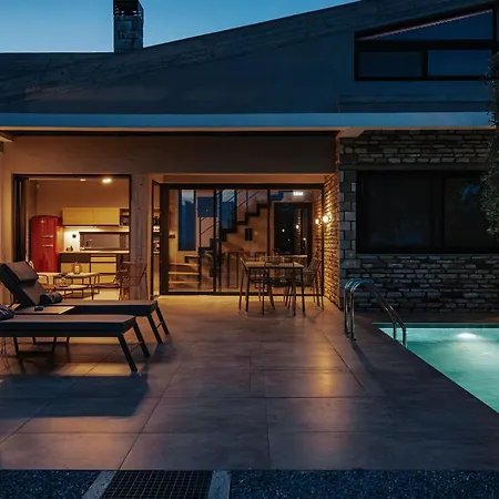 Olive Blue Thassos Luxury Vilă *